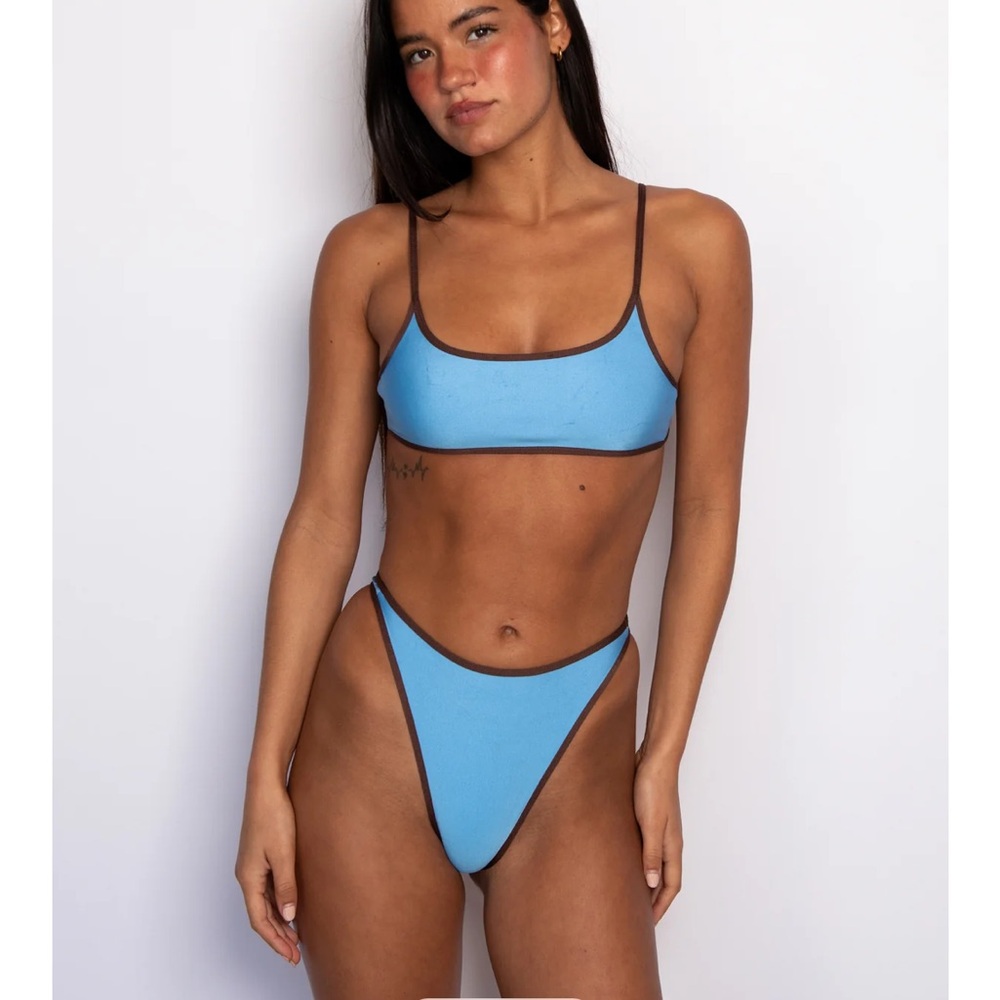 Skatie Swimsuit in Ocean Dual Tone Glossy